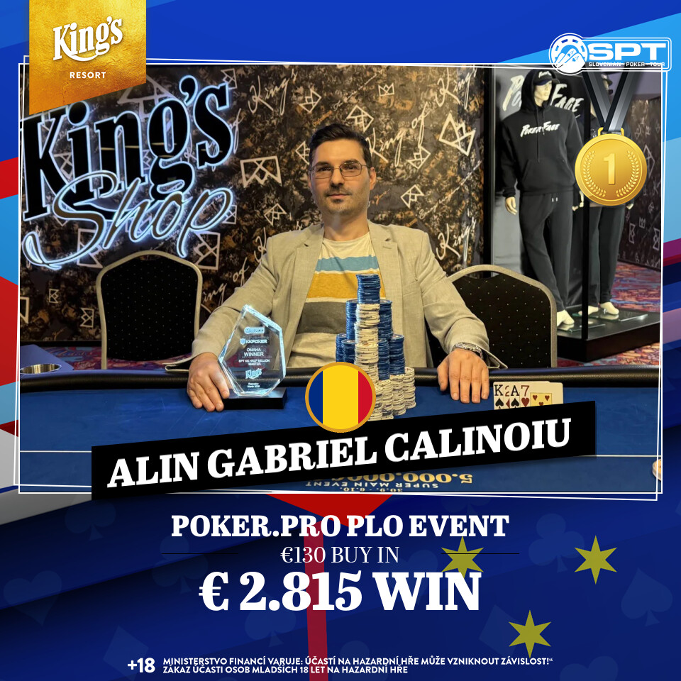 Alin Gabriel Calinoiu SPT 2026 Rozvadov zmagovalec poker.pro PLO