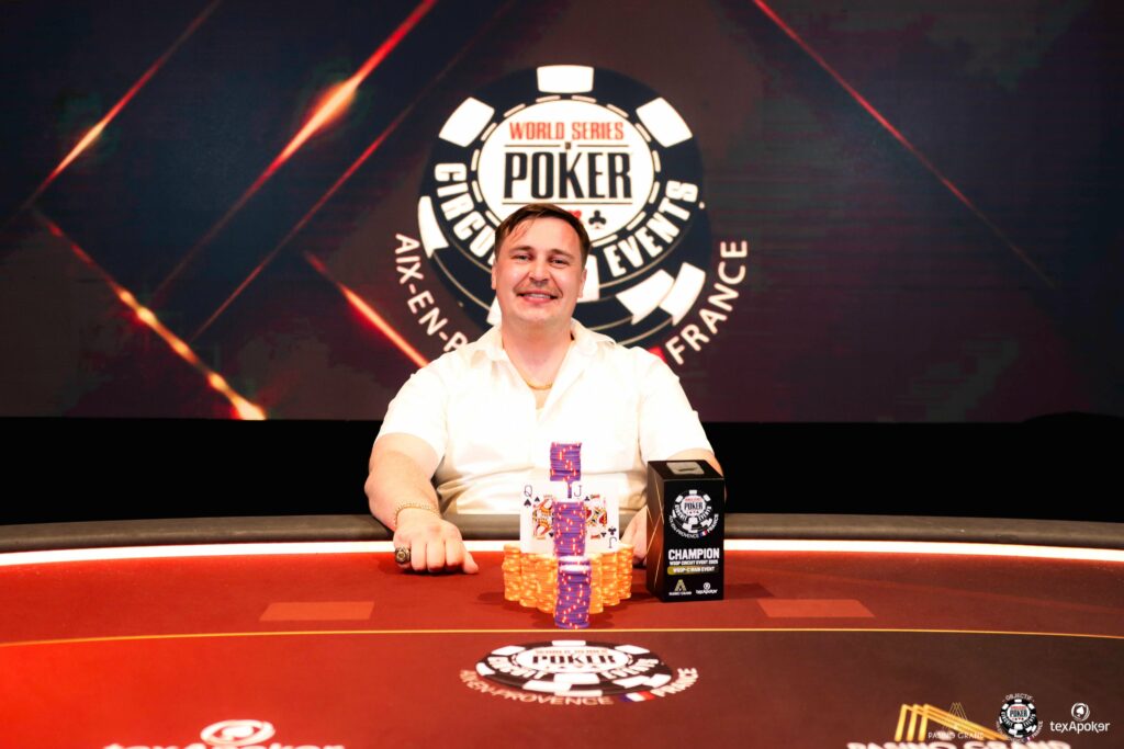 David Gradič WSOP Circuit Aix-En Provence Winner