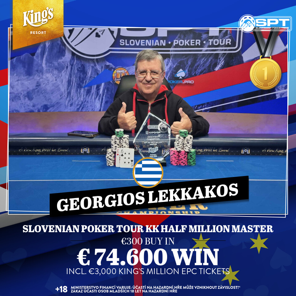 Georgios Lekkakos SPT 2026 Rozvadov zmagovalec Main Eventa