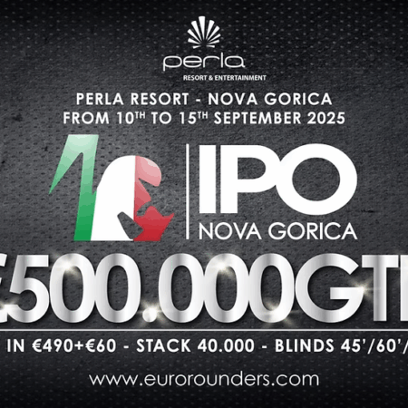 IPO Nova Gorica se vrača v Perla Poker Room z zagotovljenim nagradnim skladom v višini 500.000 €