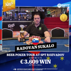 Radovan Šukalo SPT 2026 Rozvadov Beer Poker Tour