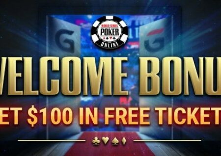 WSOP bonus dobrodošlice z do $100 brezplačnih vstopnic na GGPokru