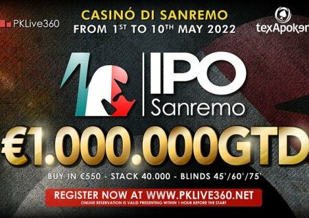 IPO Poker vas vabi v čudoviti Sanremo v začetku maja