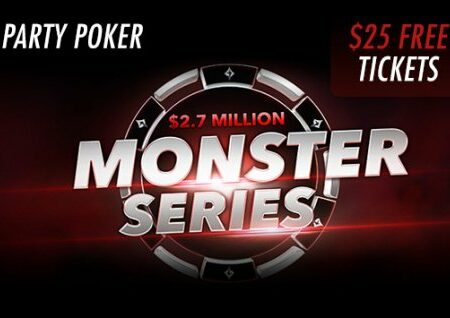 PartyPoker novim igralcem podarja $25 vstopnic za Monster turnirsko serijo!