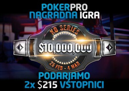 PokerPro nagradna igra: 2x $215 vstopnici za najnovejšo PartyPoker Knockout serijo!