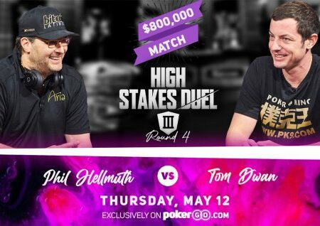 Phil Hellmuth in Tom Dwan se bosta pomerila v 4. rundi High Stakes Duela III za 800.000 $