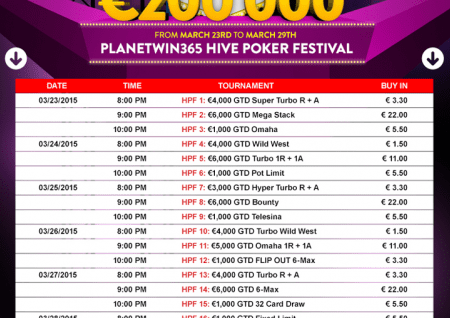 Hive Poker Festival