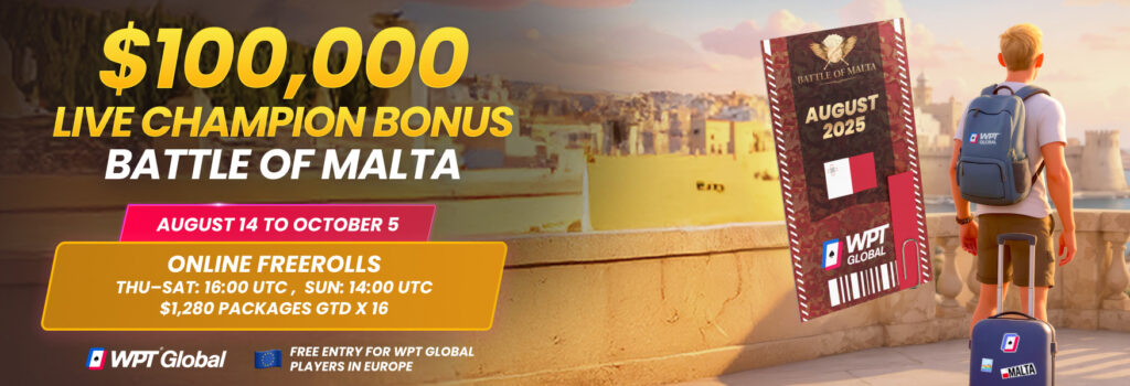 WPT Global 2025 Battle of Malta Banner