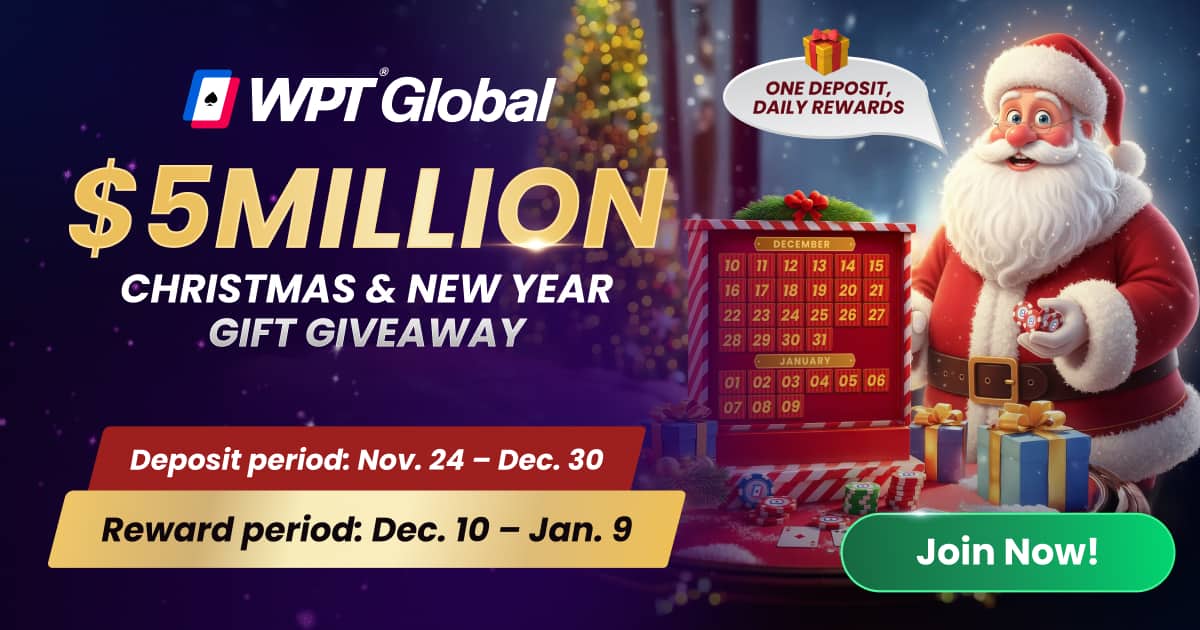WPT Global 2025 Christmas Promo Home