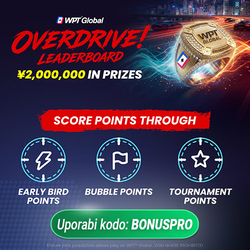 WPT Global Overdrive Leaderboard Mobile